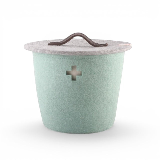 Wool Basket Small - Light Blue