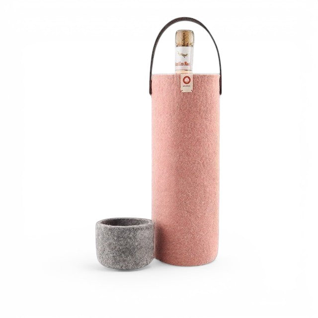 Wool Wine Cooler - Pink