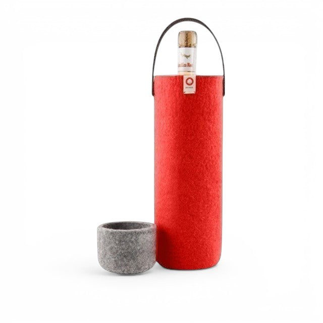 Wool Wine Cooler - Swiss Red