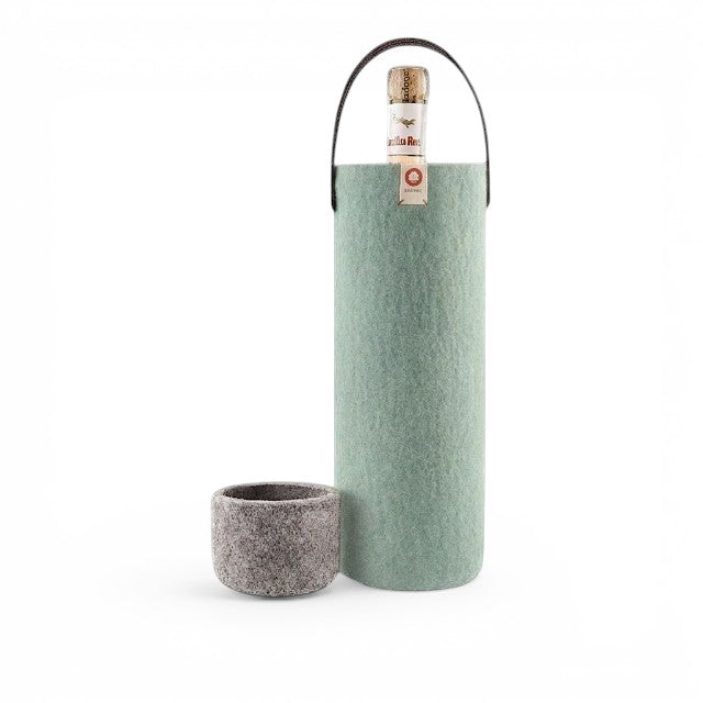 Wool Wine Cooler - Turquoise